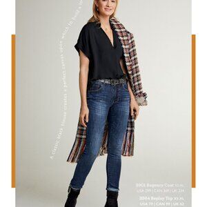 CAbi Style #3964 REPLAY Black short-sleeved top